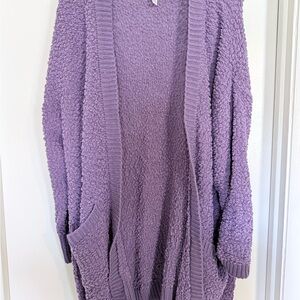 Zenana Outfitters Lavender Cardigan